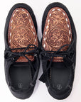 American Darling ADFT135 Hand tooled carved genuine leather trim lightweight shoe footwear slip on
