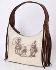 American Darling Hobo Hair On Genuine Leather women bag western handbag purse