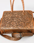 American Darling ADBG1131D Tote Hand Tooled Genuine Leather women bag western handbag purse