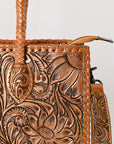 American Darling ADBG1131D Tote Hand Tooled Genuine Leather women bag western handbag purse