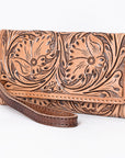 American Darling Clutch Hand Tooled Genuine Leather women bag western handbag purse