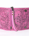 American Darling Clutch Hand Tooled Genuine Leather women bag western handbag purse