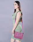 American Darling Wallet Hand Tooled Genuine Leather women bag western handbag purse