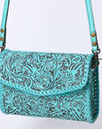American Darling Wallet Hand Tooled Genuine Leather women bag western handbag purse