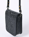 American Darling Cell Phone Holder Hand Tooled Genuine Leather women bag western handbag purse