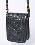 American Darling Cell Phone Holder Hand Tooled Genuine Leather women bag western handbag purse