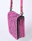 American Darling Cell Phone Holder Hand Tooled Genuine Leather women bag western handbag purse