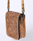 American Darling Cell Phone Holder Hand Tooled Genuine Leather women bag western handbag purse