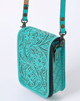 American Darling Cell Phone Holder Hand Tooled Genuine Leather women bag western handbag purse