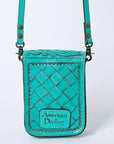 American Darling Cell Phone Holder Hand Tooled Genuine Leather women bag western handbag purse