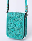 American Darling Cell Phone Holder Hand Tooled Genuine Leather women bag western handbag purse