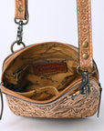 American Darling Cross Body Hand Tooled Genuine Leather women bag western handbag purse