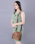 American Darling Cross Body Hand Tooled Genuine Leather women bag western handbag purse