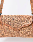 American Darling ADBG1137A Clutch Hand Tooled Genuine Leather women bag western handbag purse
