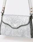 American Darling ADBG1137A Clutch Hand Tooled Genuine Leather women bag western handbag purse