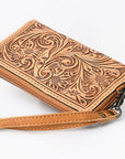 American Darling Clutch Hand Tooled Genuine Leather women bag western handbag purse