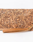 American Darling Clutch Hand Tooled Genuine Leather women bag western handbag purse