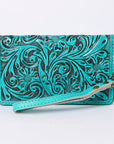 American Darling Clutch Hand Tooled Genuine Leather women bag western handbag purse