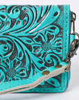American Darling Clutch Hand Tooled Genuine Leather women bag western handbag purse