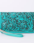 American Darling Clutch Hand Tooled Genuine Leather women bag western handbag purse