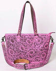 American Darling Tote Hand Tooled Genuine Leather women bag western handbag purse
