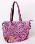 American Darling Tote Hand Tooled Genuine Leather women bag western handbag purse