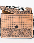 American Darling ADBGZ738 Crossbody Hand Tooled Saddle Blanket Genuine Leather Women Bag Western Handbag Purse