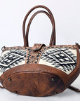 American Darling ADBG1084 Tote Hand Tooled Saddle Blanket Genuine Leather women bag western handbag purse