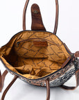 American Darling ADBG1084 Tote Hand Tooled Saddle Blanket Genuine Leather women bag western handbag purse