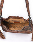 ADBG1144 American Darling Hobo Hand Tooled Hair-On Genuine Leather women bag western handbag purse
