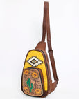 American Darling Sling Hand Tooled Saddle Blanket Genuine Leather women bag western handbag purse
