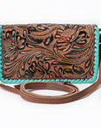 American Darling Organiser Beautifully Hand Tooled Genuine Leather women bag