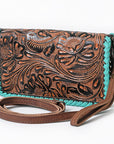 American Darling Organiser Beautifully Hand Tooled Genuine Leather women bag