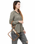 American Darling Clear Bag Hair-on Genuine Leather women bag western handbag purse