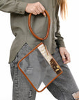 American Darling Clear Bag Hair-on Genuine Leather women bag western handbag purse