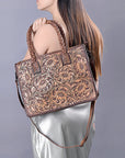 ADBG1173 American Darling Tote Hand Tooled Genuine Leather women bag western handbag purse