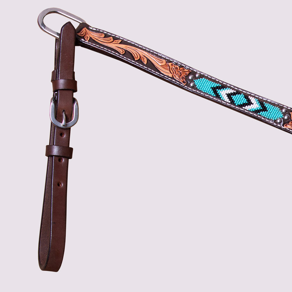 HILASON Western Horse Floral Breast Collar Headstall Genuine
