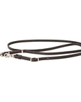 Hilason Western Horse American Leather Flat Roper Reins Dark Brown