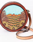 ADBGA348 American Darling Hand Tooled Genuine Leather Women Bag Western Handbag Purse