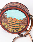ADBGA348 American Darling Hand Tooled Genuine Leather Women Bag Western Handbag Purse