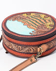ADBGA348 American Darling Hand Tooled Genuine Leather Women Bag Western Handbag Purse