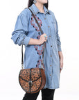 American Darling ADBGA352 Crossbody Hand Tooled Genuine Leather Women Bag Western Handbag Purse