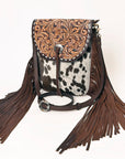 ADBGA353 American Darling Hand Tooled Hair On Genuine Leather Women Bag Western Handbag Purse