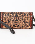 American Darling ADBGA359 Clutch Hand Tooled Genuine Leather Women Bag Western Handbag Purse