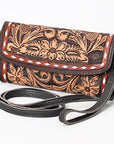 American Darling ADBGA359 Clutch Hand Tooled Genuine Leather Women Bag Western Handbag Purse