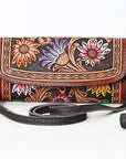 American Darling Clutch Hand Tooled Genuine Leather Western Women Bag Handbag Purse | Purses for Cute