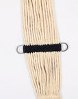 HILASON Horse Western 27 Strand Double Weave Roper Cinch Off White