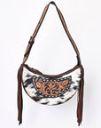 ADBGA376 American Darling Hand Tooled Hair On Genuine Leather Women Bag Western Handbag Purse