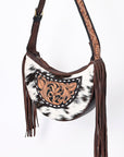 ADBGA376 American Darling Hand Tooled Hair On Genuine Leather Women Bag Western Handbag Purse