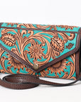 ADBGA378 American Darling Hand Tooled Genuine Leather Women Bag Western Handbag Purse